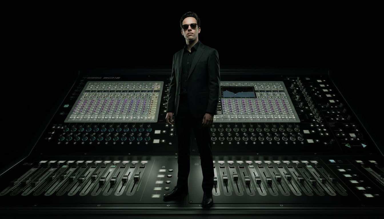 Audio mixing console